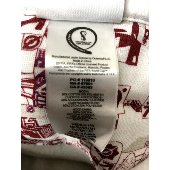 FIFA Mens Hoodie Size Medium World Cup Qatar 2022 Premium Fleece - Picture 5 of 6